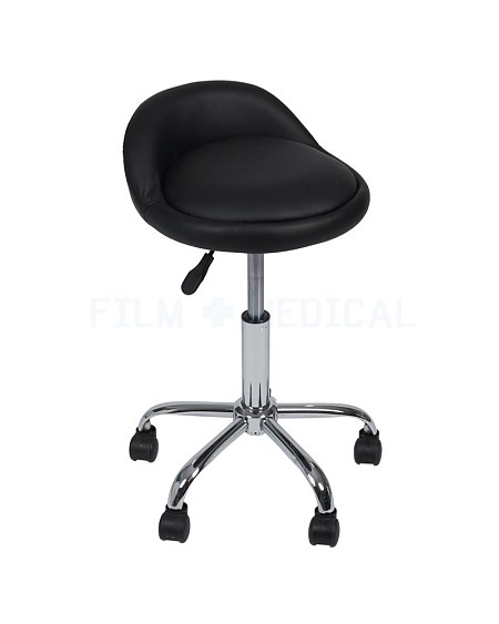  Black Wheeled Stool